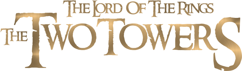 The Lord Of The Rings - Lord Of The Rings The Two Towers Title (800x310), Png Download