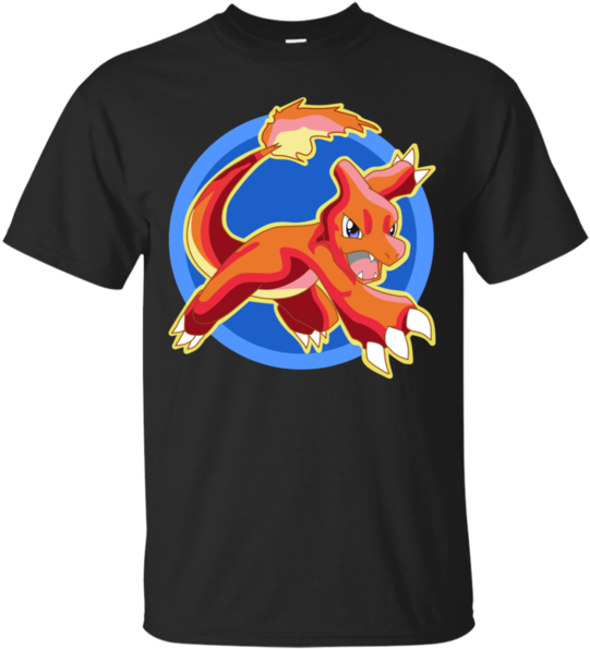 Charmeleon Pokemon Tee T Shirt & Hoodie - T-shirt (600x600), Png Download