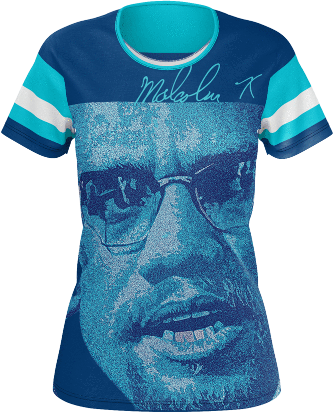 Malcolm X Women's T-shirt - Active Shirt (1024x1024), Png Download