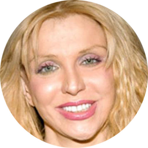 Courtney Love Is No Stranger To Plastic Surgery - Nirvana (500x500), Png Download