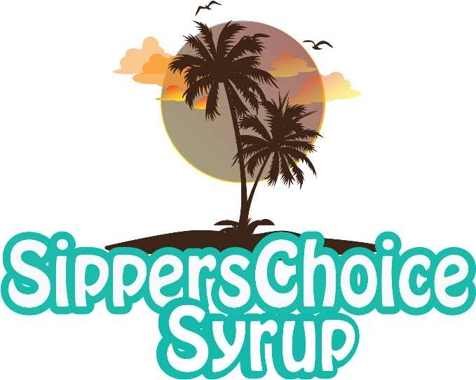 Sipperschoicesyrup - Palm Trees Sunset Square Sticker 3" X 3" (700x575), Png Download