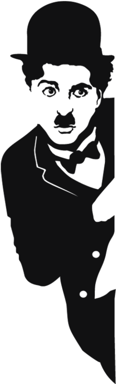 About 1484 Free Commercial & Noncommercial Clipart - Charlie Chaplin Black And White Art (260x780), Png Download