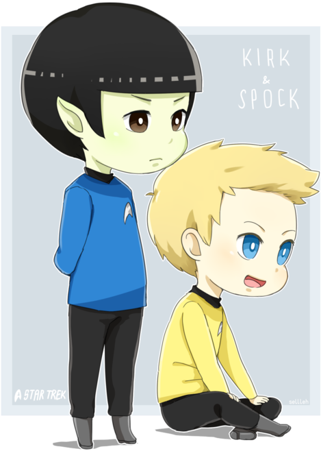 Vector Free Library Jim And By Sellleh On Deviantart - Star Trek Chibi Jim Kirk (600x773), Png Download