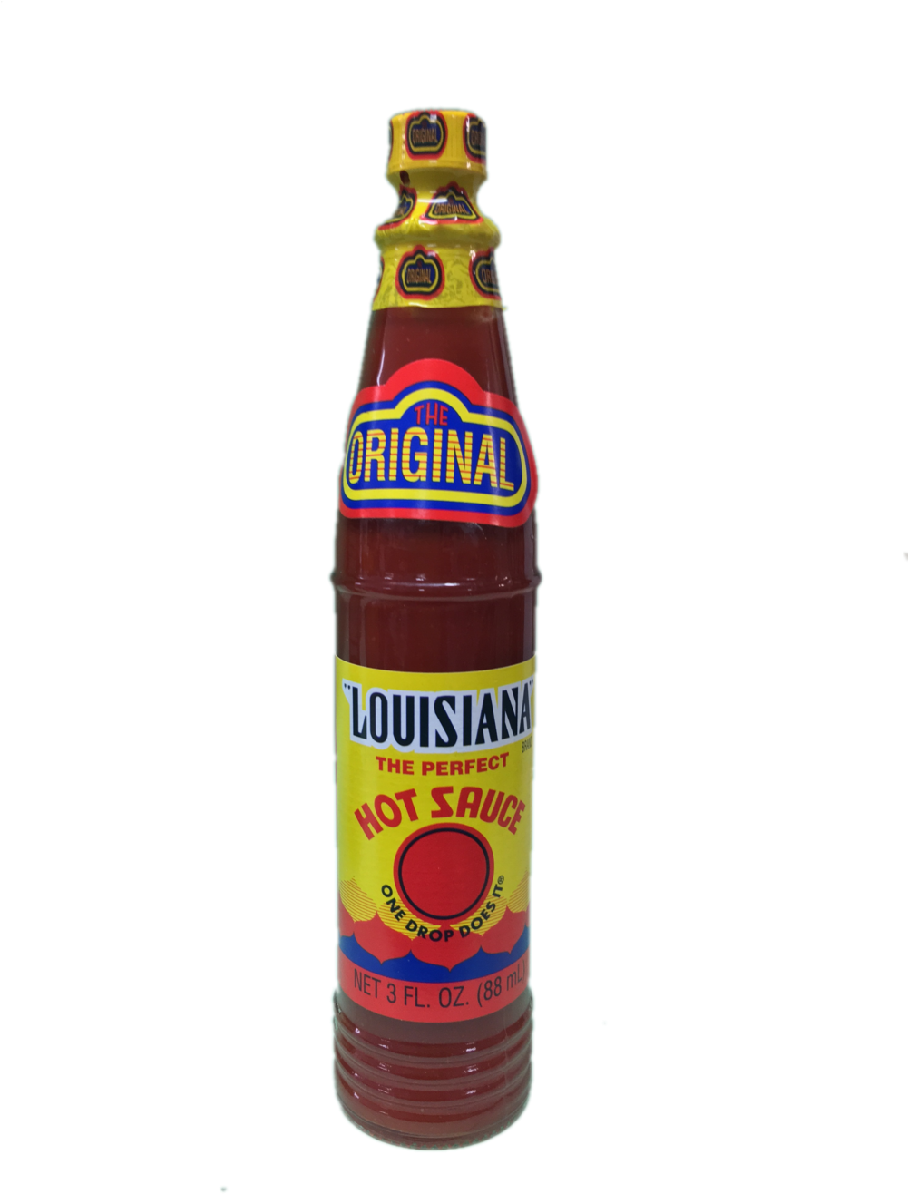 Louisiana Hot Sauce 3 Oz (1000x1333), Png Download