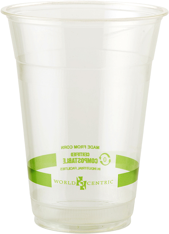 Hot Cups - World Centric Ingeo Compostable Clear Cups - 6 Oz. (560x775), Png Download