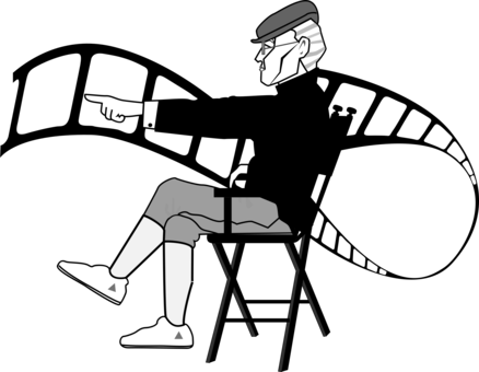 Film Director Film Producer Cinema - Movie Director Clipart (438x340), Png Download