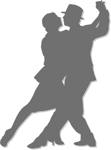 Bakersfield Smooth Dancers - Ballroom Dance Silhouette Png (366x494), Png Download