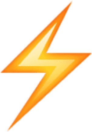 Ios Emoji High Voltage Sign Png Free Png Images Toppng - Lightning Bolt Emoji Png (480x502), Png Download