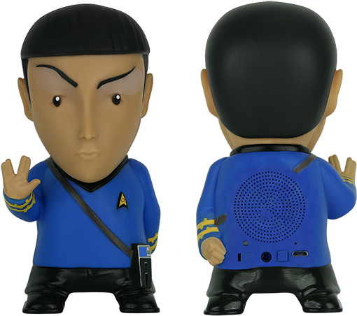 Fametek Bluetooth Spock Speaker - Star Trek - Mr Spock Bluetooth Speaker (575x456), Png Download