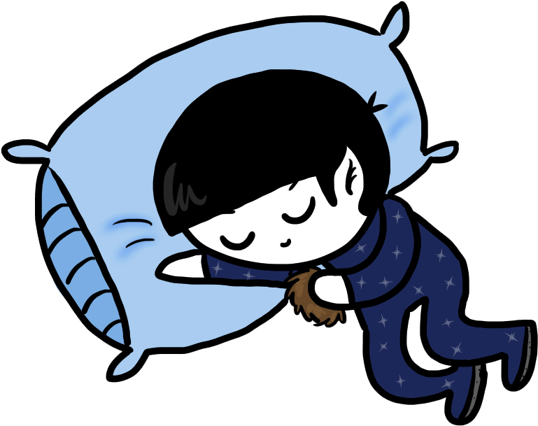 Sleepy Spock In The Pillow Zone By Chazzyllama On Clipart - Sleepy Png (839x768), Png Download