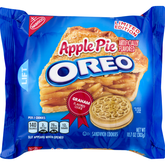 Clip Art Download Apple Pie Sandwich Cookies Oz Walmart - Apple Pie Oreo Cookies (560x560), Png Download