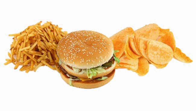 Junk Food Transparent Image - Junk Food Png (650x369), Png Download