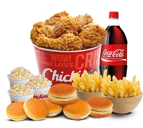 Mega Bucket Meal - Chicking Fried Chicken Dubai (615x553), Png Download