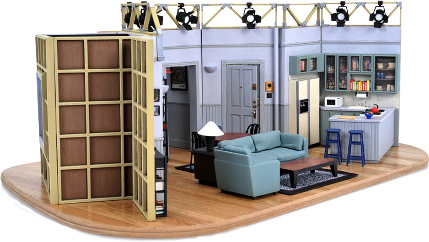 2 3 4 - Seinfeld Apartment Model (958x536), Png Download
