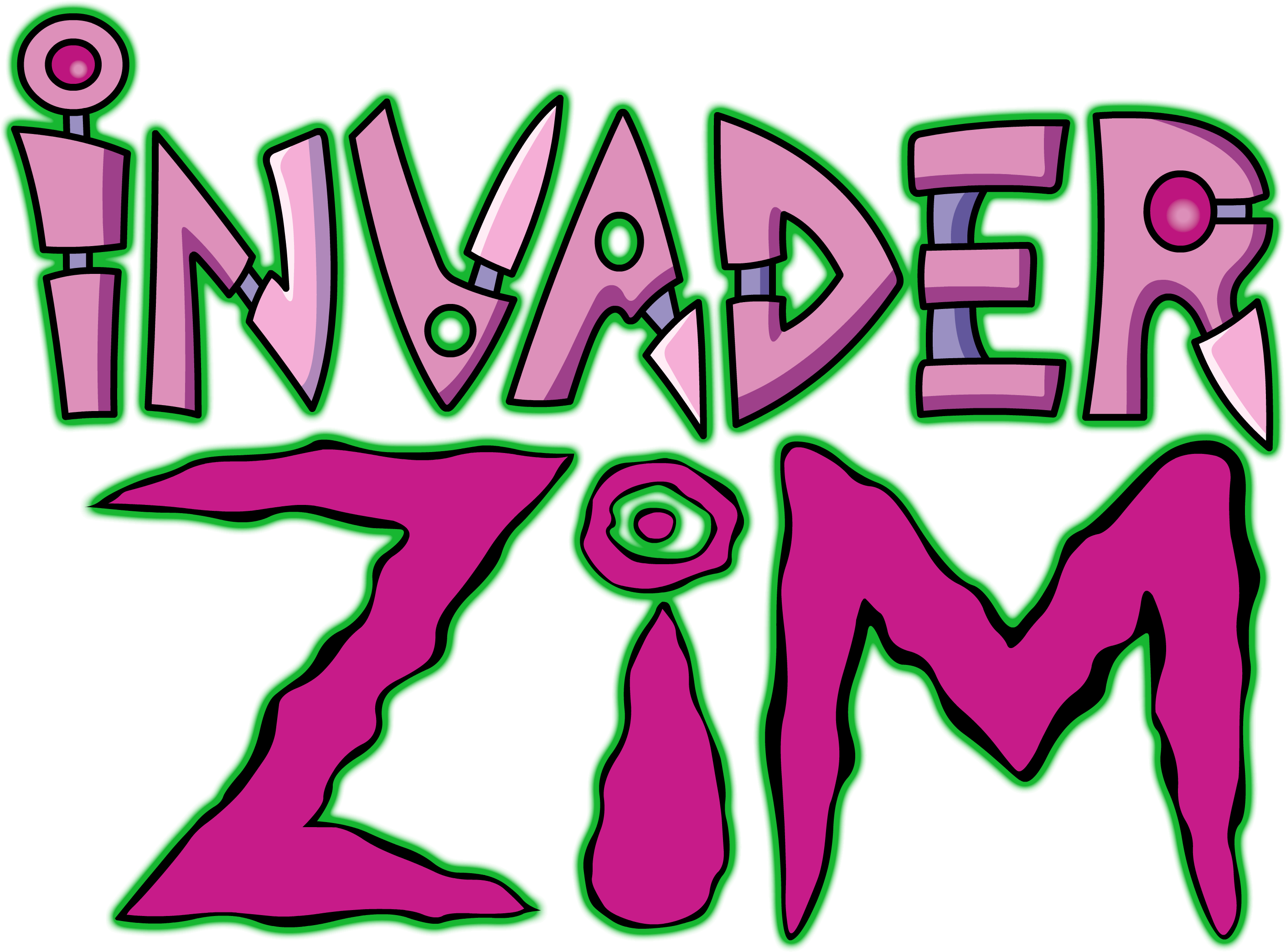 Invader Zim - Invader Zim Logo Drawing (2880x2200), Png Download