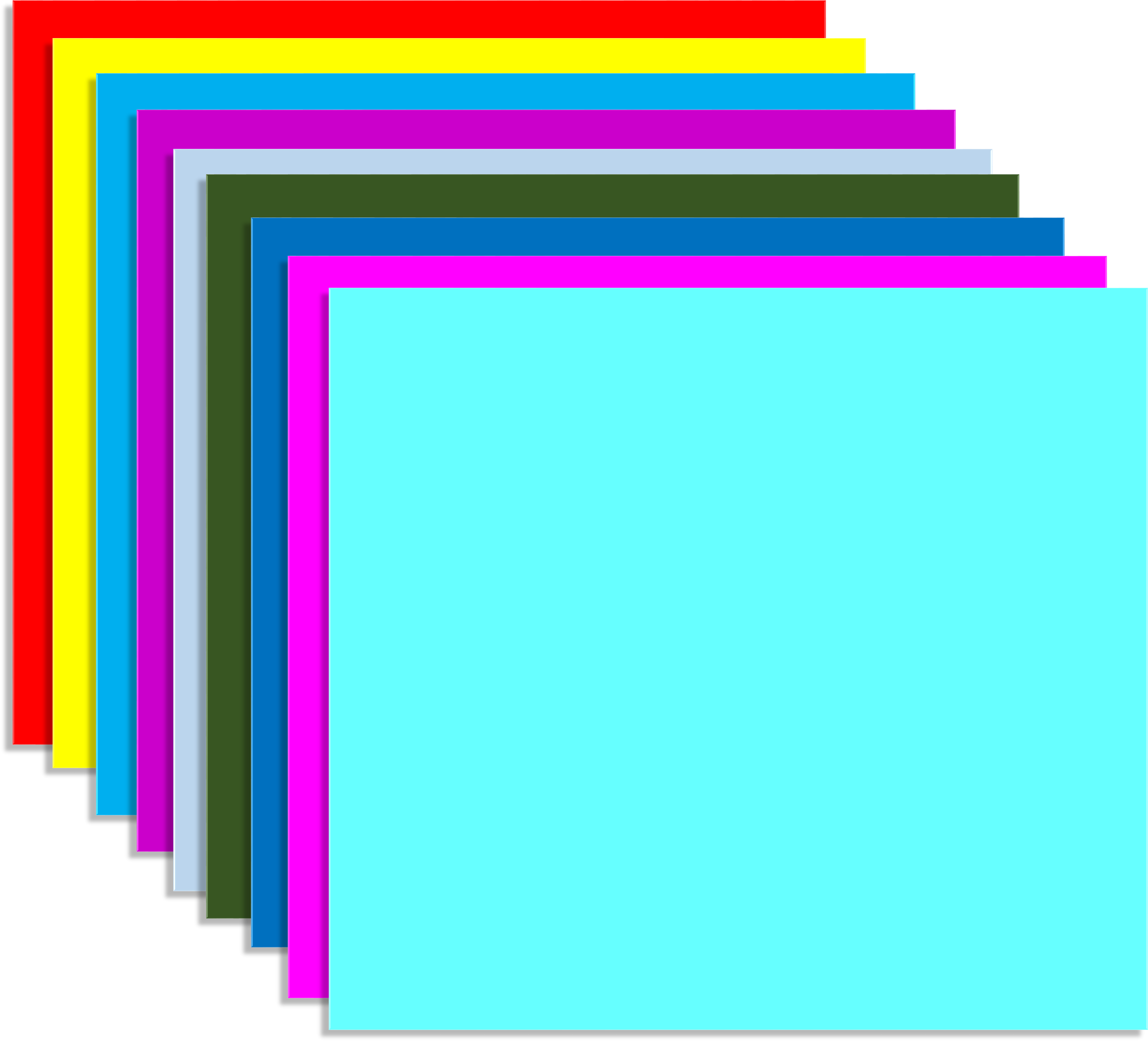 Rainbow Color 3d Layers Bright 802893 (4829x4377), Png Download