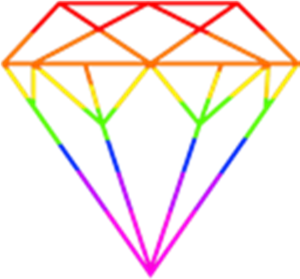 Diamond Clipart Rainbow - Diamond Clipart (420x420), Png Download