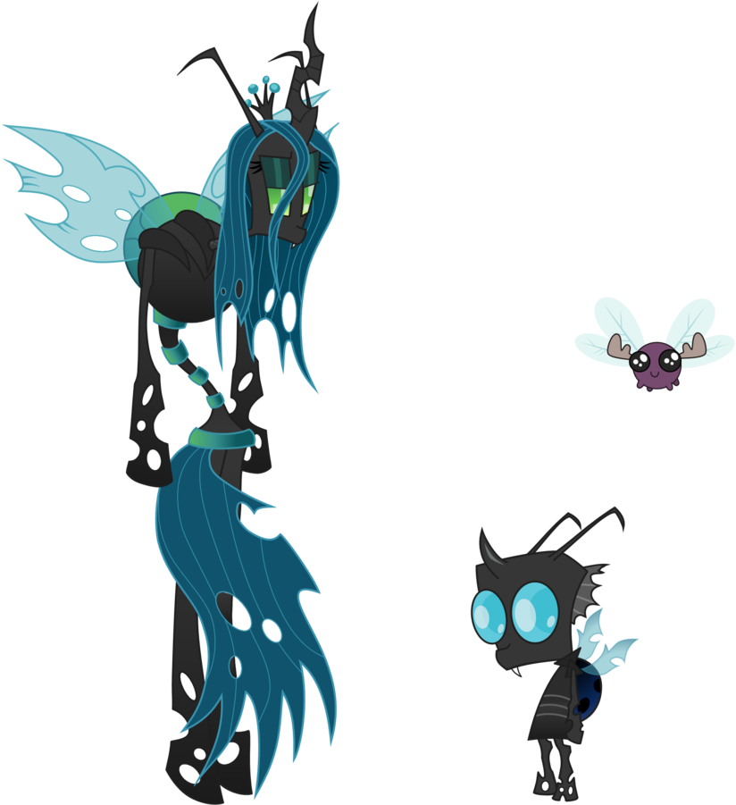 Zimvader42, Changeling, Crossover, Invader Zim, Irken, - Invader Zim My Little Pony (900x900), Png Download