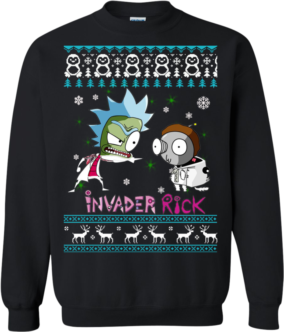 Rick And Morty - Let It Snow Christmas Sweater (1155x1155), Png Download