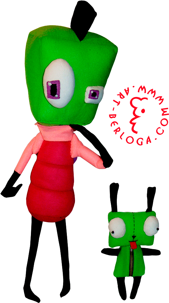 Individual Sewing Invader Zim - Invader Zim (571x1000), Png Download