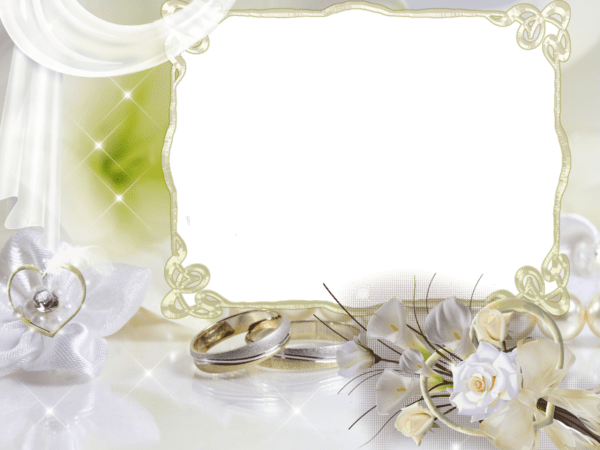 25 Creative Wedding Picture Frames Picsoicom - Transparent Wedding Frame Png (600x450), Png Download