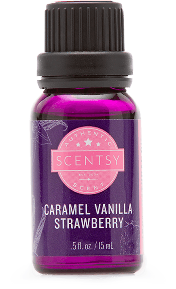 Caramel Vanilla Strawberry Natural Scentsy Oil - Essential Oil (600x600), Png Download