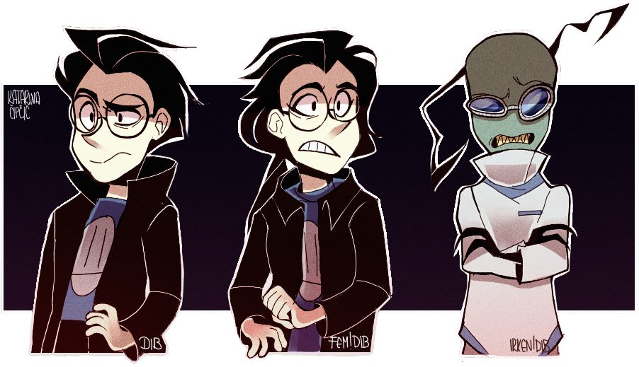 Eh Hi Guys, I'm Not Dead - Invader Zim Swap Au (1100x557), Png Download