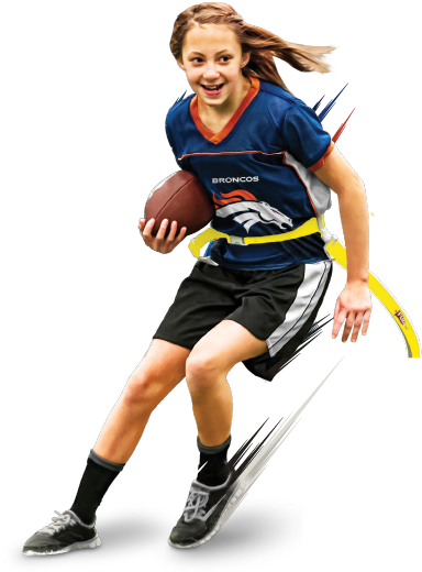 Bgcnf Flag Football Girl - American Football (462x562), Png Download