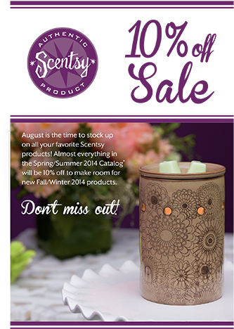 10% Off Sale August 20142 - Scentsy Deluxe Warmer: Henna (350x500), Png Download