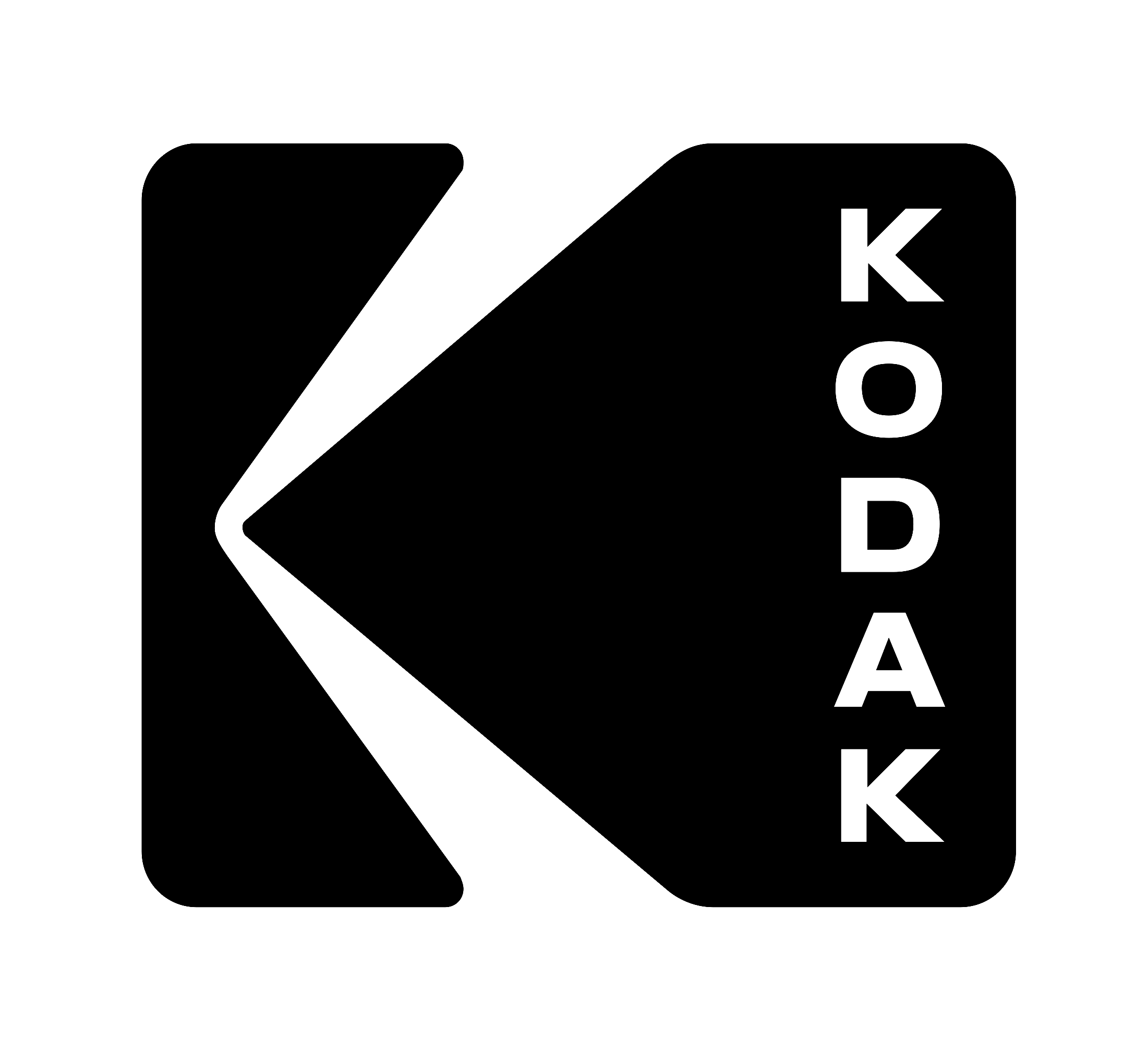Kodak Logo Black And White - Kodak Logo Black (2400x2191), Png Download