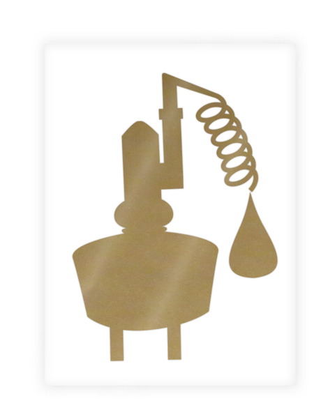 Gold Still Sticker - Breckenridge Distillery Logo (600x600), Png Download