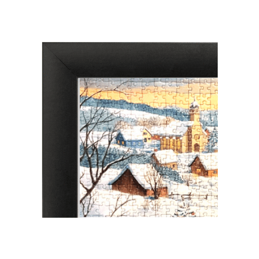 Black Frame - Puzzlers Jordan - White Christmas Jigsaw Puzzle By Ravensburger (516x516), Png Download