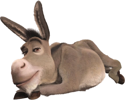 Related Wallpapers - Donkey From Shrek Laying Down (440x347), Png Download