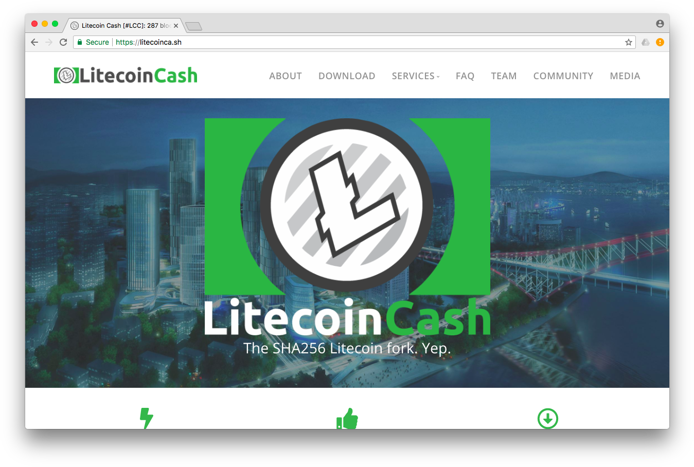Litecoin Cash Website, Where The Announcement Was Made - Litecoin Cash (1364x919), Png Download