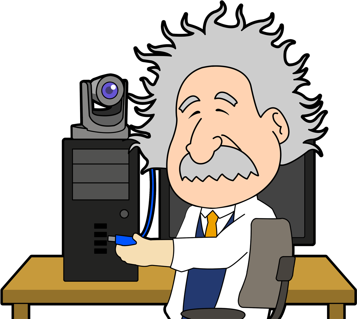 Einstein With Usb Camera - Albert Einstein (1600x1200), Png Download