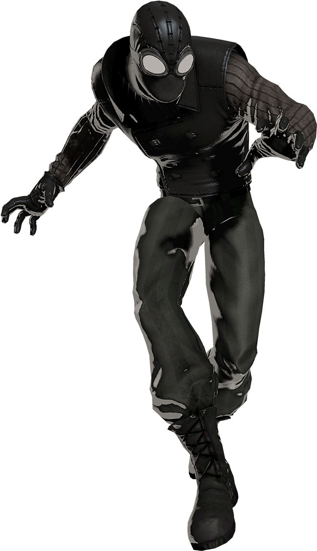 Create Your Fanfic Character And Rate The One Above - Spiderman Noir (687x1200), Png Download