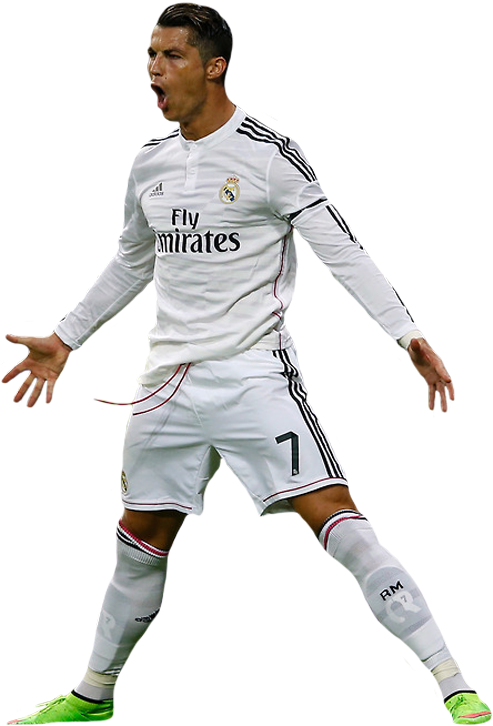 Real Madrid Cristiano Ronaldo 7, Ronaldo Real Madrid, - Cr7 Png (500x749), Png Download