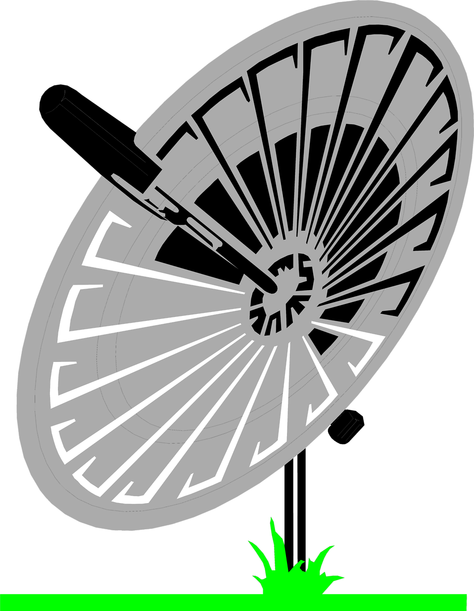 Dish Free Stock Photo Illustration Of A - Dish Antenna Clip Art Png (958x1234), Png Download