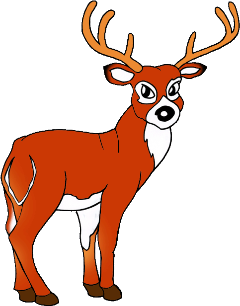 Animal Clipart Tail - Reindeer (540x648), Png Download
