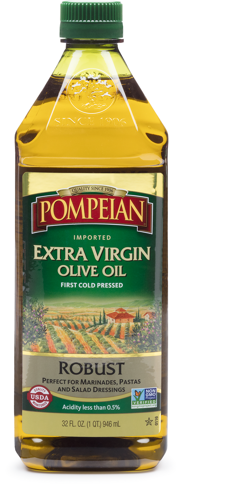 Pom Olive Oil - Pompeian Extra Virgin Olive Oil (12x16oz) (1310x1882), Png Download