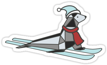 Skier Turns (375x360), Png Download