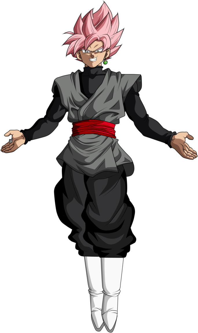 Goku Black Super Saiyan Rose By Frost Z-dbc5q4k - Goku Black Super Saiyan Rose (692x1154), Png Download
