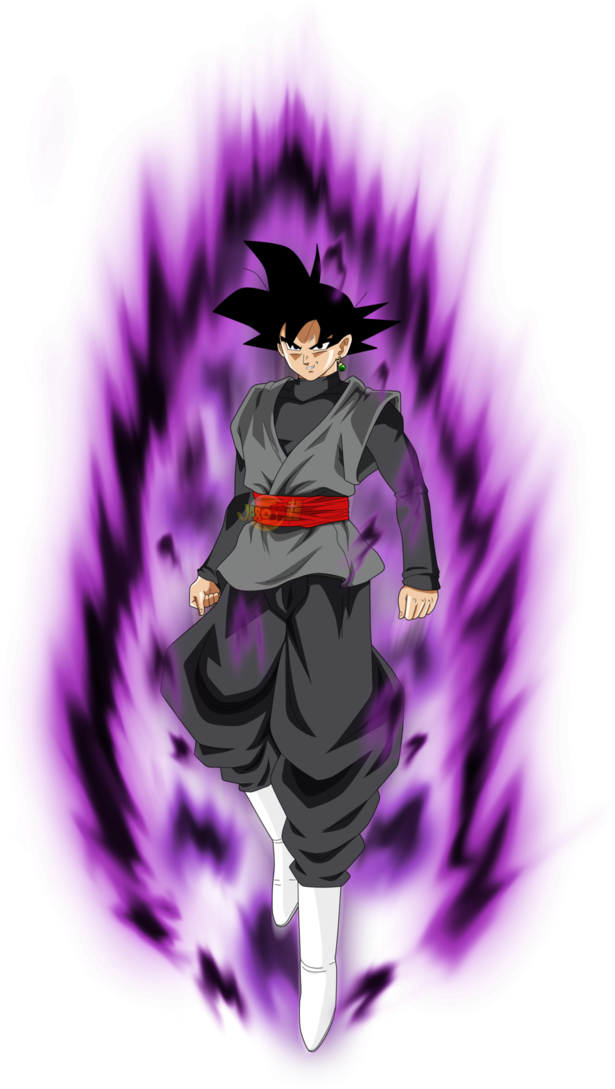 Goku Black Power Kii By Jaredsongohan On Deviantart - Goku Black Con Aura (667x1198), Png Download
