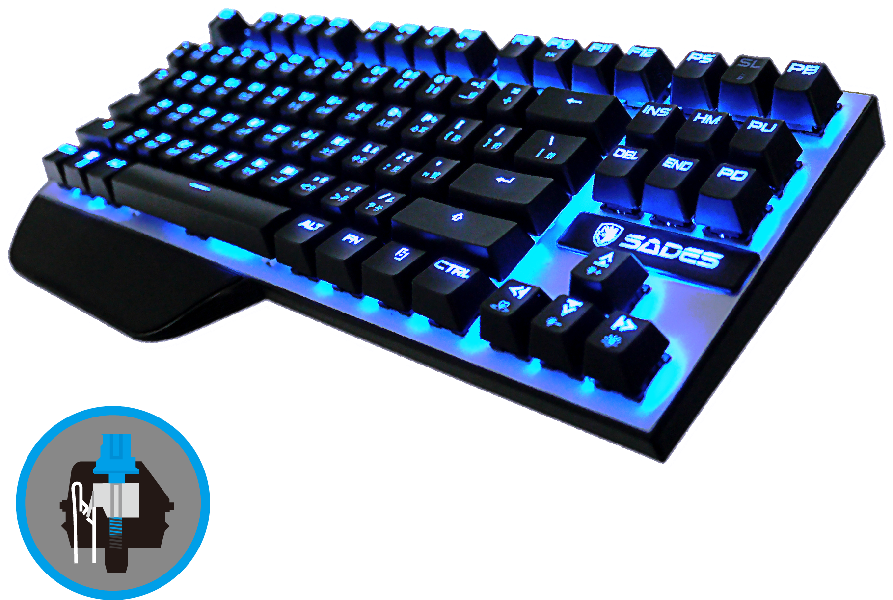 電 競 鍵盤 青 軸 (2083x2083), Png Download