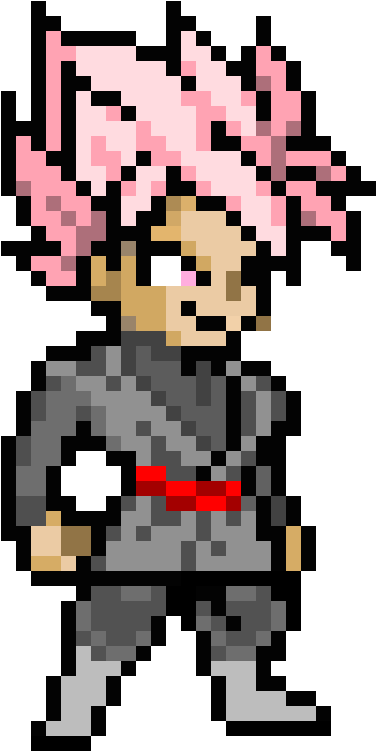 Ssjrose Goku Black - Goku Ssj Rose Pixel Art (735x870), Png Download