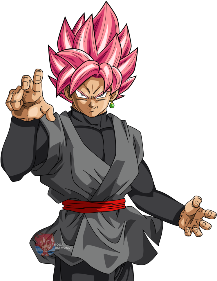 365kib, 815x981, Black Goku Ssj Rose Render By Kogadiamond1080-dafjfrb - Goku Super Saiyan Blue Png (815x981), Png Download