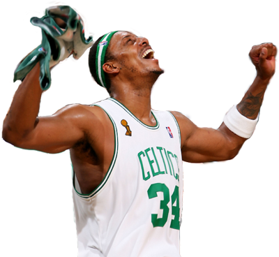 Paul Pierce Paul Pierce Takes Jab At Lebron James - Paul Pierce Celtics Transparent (400x368), Png Download