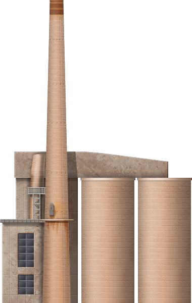 Cement Factory - Cement Factory Transparent Png (380x600), Png Download