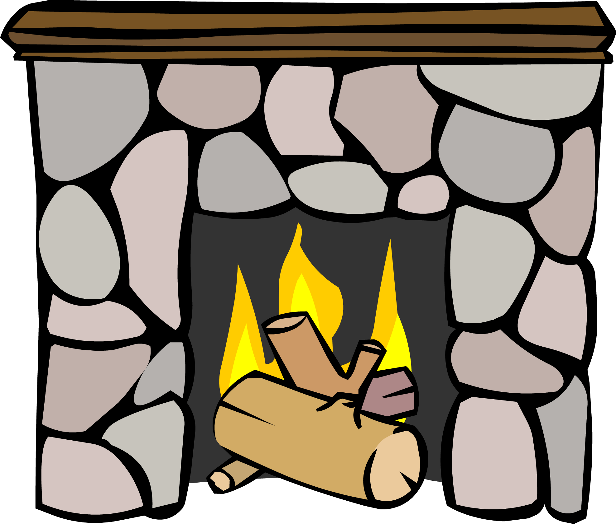 Fireplace - Png - Club Penguin Furniture Png (1976x1684), Png Download