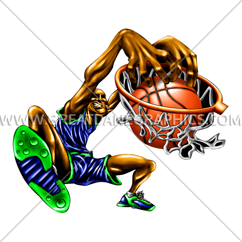 Slam Dunk - Dunking Cartoon (825x825), Png Download